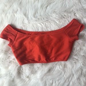 Old navy off the shoulder swim top